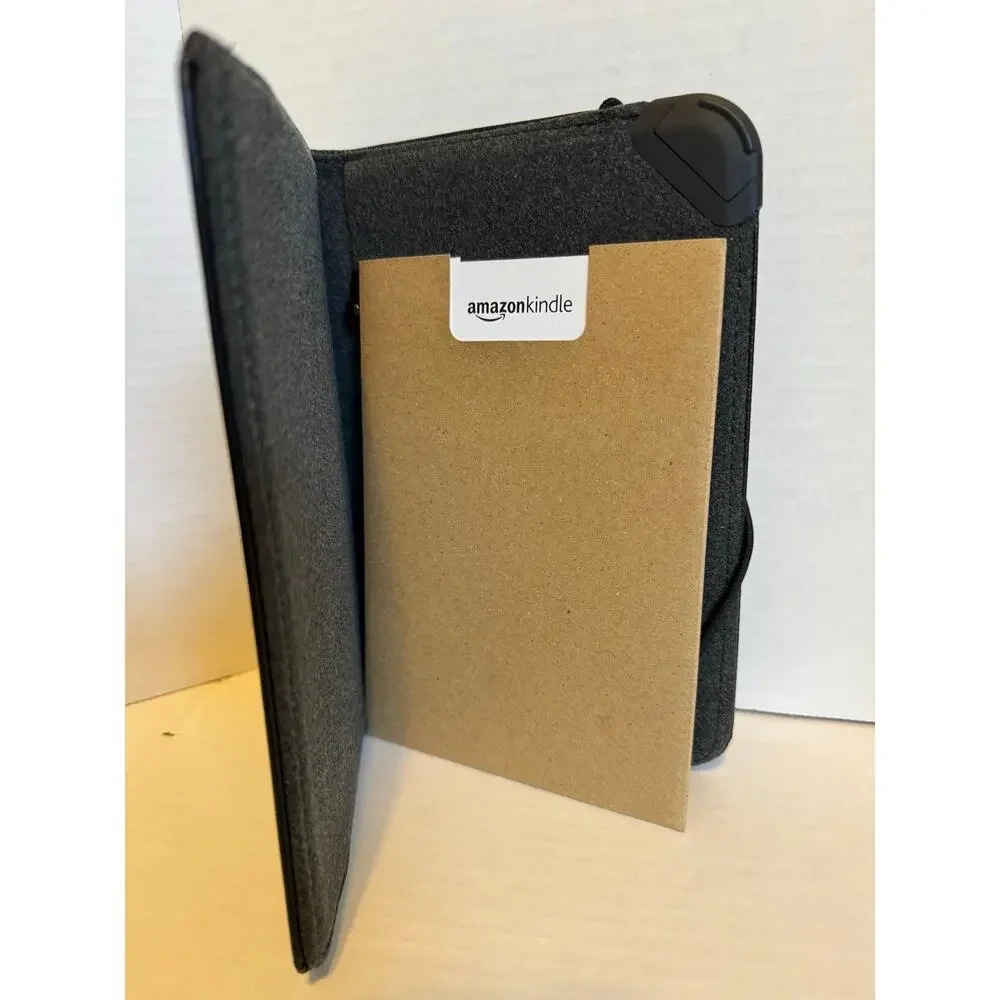 Amazon Kindle Keyboard 3rd Gen Leather Cover Black New Open Box